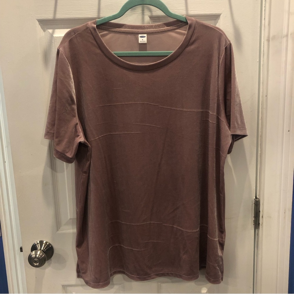 Old Navy Pink Velvet Shirt XL